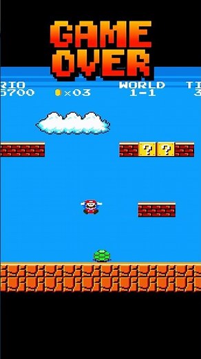 Super Mario Bros. Arcade HD Game Over #shorts #mario #nintendo #supermario #gameover #arcade #hd