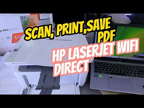 How To Scan A Document with HP LASERJET Printer Connected Using WIFI Direct