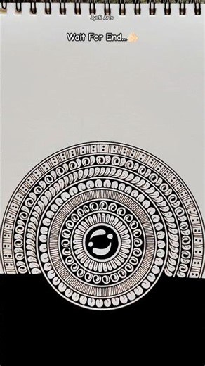Mandala Art For Beginners🔴🌐✨Jyoti Arts#satisfying#trending#ytshort#drawing#panting#mandalaart#craft