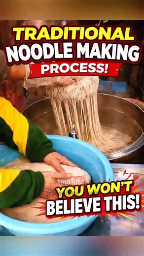 Traditional Noodle Making Process | Fresh Handmade Noodles in Action