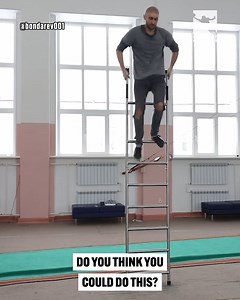 13K views · 59 reactions | Dmitry Bondarev is a professional circus stunt actor who does insane tricks on the ladder!  | GreatestHighlights | Facebook
