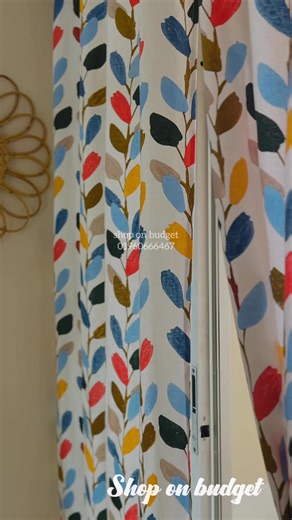 32K views · 159 reactions | Beautiful vibrant leaf curtains. ✨ | Shop on budget | Facebook