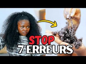 COMMENT AVOIR DE LONGS CHEVEUX CRÉPUS | 7 ERREURS À ÉVITER pour la Pousse des Cheveux Afro crépus
