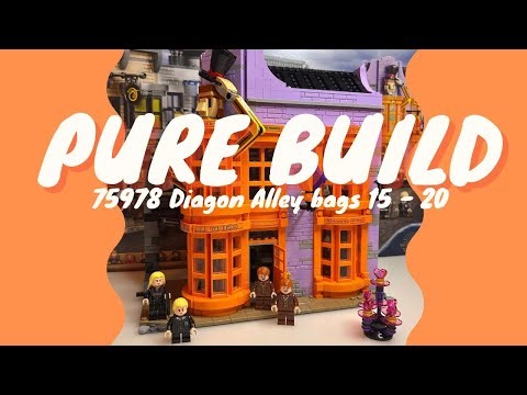 LEGO HARRY POTTER 75978 Diagon Alley part 4 - Speed build / ASMR