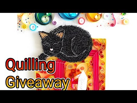 Quilling Cat - A Quilling Gift for a special Person
