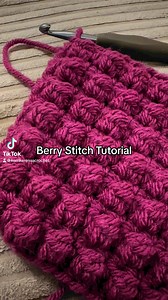 #kerensacrochet #berrystitch #crochet #crochettutorial #crochetstitch | Kerensa Crochet