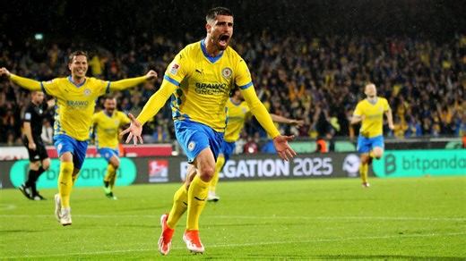 Eintracht Braunschweig safe after play-off scare against Saarbrücken