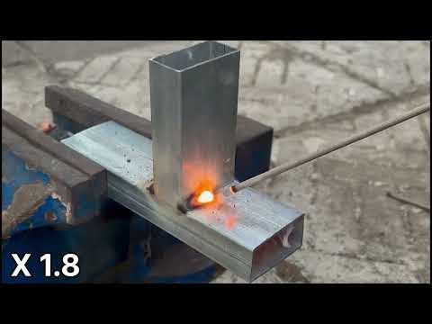 Few know the secret trick of welding galvanized box bar | arc welding