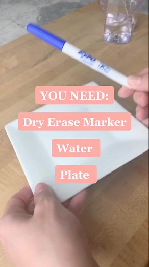 Magic Science Experiment: Drawing on a Plate with Water