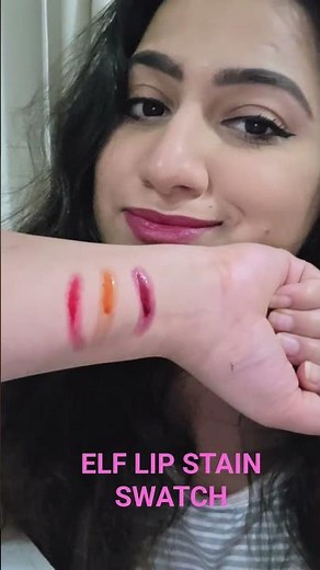 Elf Lip Stain Swatches #makeup #beauty #elf ‪@elfcosmetics‬