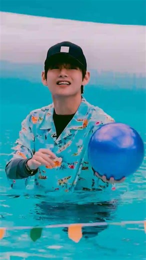 bts v water pics #viral video