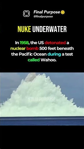 They Put A Nuke Under The Ocean 😳 #shorts