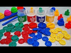 Fine Motor Skills: Satisfying Button Color Sorting ASMR for Focus