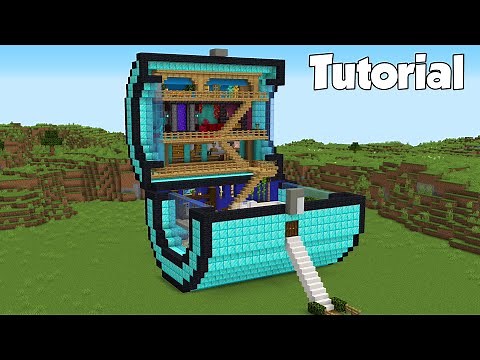 Minecraft: How to Build a Diamond Chest House Tutorial
