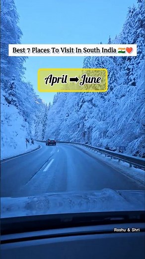 7 Best Places to Visit in South India (April to June) 🌿🏔️ #shorts #shortsfeed