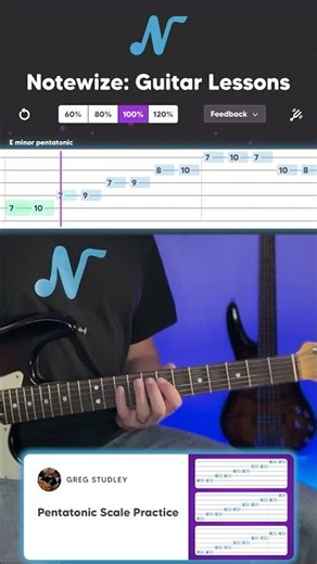 🎸 E Minor Pentatonic Scale in 5 Positions #guitar #guitarlesson #guitarscales #guitartutorial