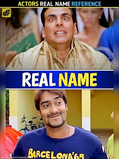 Actors' Real Names Used in Bollywood Movies