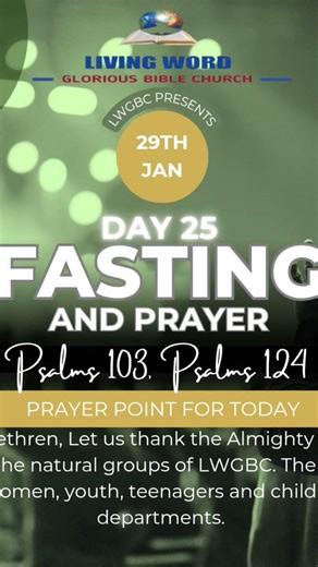 Day 25 | Fasting and Prayers in the year of New Beginning