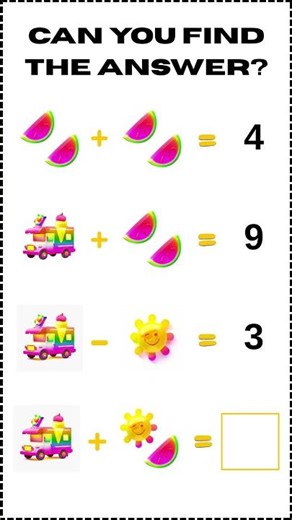 Most People Miss This 👀 Picture Equation Puzzle
