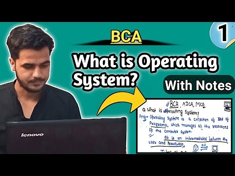 What is Operating System? Full Explanation | Introduction to Operating system | user Interface| #bca
