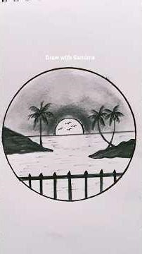 senery drawing #youtubeshorts #drawing #art #viral #shorts