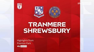 Tranmere 4-0 Shrewsbury