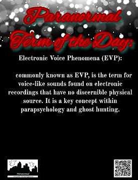 Paranormal Term of the Day: Electronic Voice Phenomena