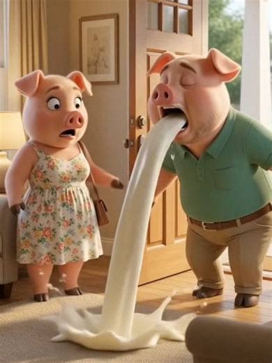 🐷Papa cerdito come fresas con leche 😂🐷🐷Daddy Pig makes bets and loses; he lost everything🫠🐷#novela #estadosunidos🇱🇷 #cerdos #mexicoo #cerdinovelas