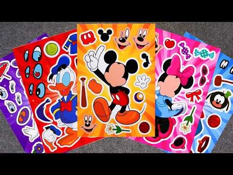 MICKEY MOUSE Friends PaperDiy Sticker Book 🐭 Minnie, Donald & Daisy 미키마우스asmr