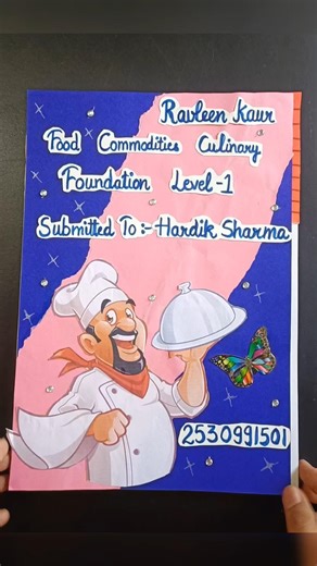 how to make project file | cover page of file | cooking file | certificate & acknowledgement #shorts