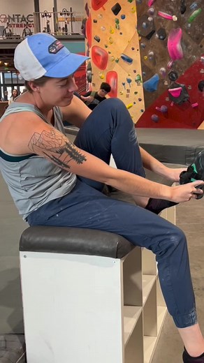Why climbers are always barefoot - they dint wear socks in their shoes. #climbing #rockclimbing #bouldering #howtoclimb #howtoboulder