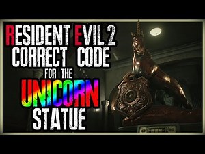 WHAT IS THE CODE FOR THE UNICORN MEDALLION STATUE PUZZLE - RESIDENT EVIL 2 REMAKE