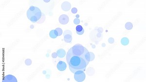 水色のドット、はじけるグラフィック