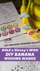14 reactions | Turning bananas into whimsical wands with charms inspired by Disney's #Wish ✨彩 Your kids will love casting spells and enjoying a nutritious treat! Download our DIY Banana Wishing Wand Charms on our website under “At Home Resources” | Dole | Facebook