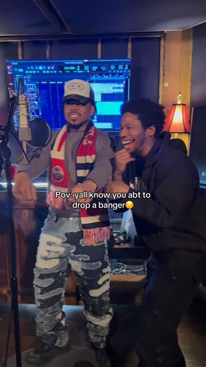 Absolute heat😏 #studiotime | Chance The Rapper