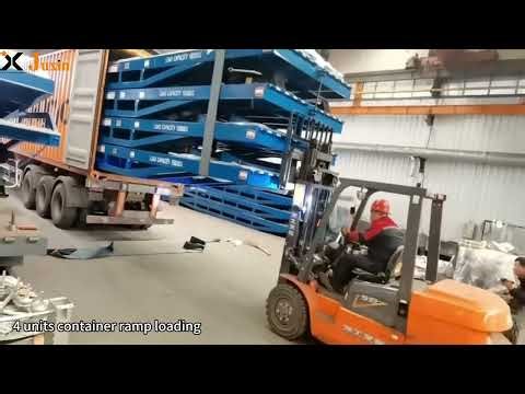 Mobile Hydraulic Dock Ramp Heavy Duty Loading Ramp Lifting Platform for Warehouse Logistics