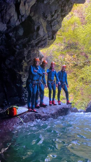 Level 2 canyoning adventure in Ribeira do Cidrão! 💦🔥 More technical, more thrilling, and even more fun! Who’s ready to take their canyoning experience to the next level? 🌊 . . . . . #canyoning #canyoningmadeira #madeiracanyoning #barranquismo #outdoor #visitmadeira #madeiraisland #naturelovers #madeiraadventure #adventure #waterfalls | Madeira Adventure Kingdom
