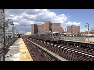 NYC Subway HD 60fps: R62 & R62A 1 Trains @ 125th Street Station (6/2/17)