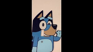 Blue Dog Cartoon Light Switch Cover | Toggle or Rocker |- Plate Fun Custom Room Wall Art - Etsy