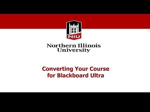 Converting Your Course for Blackboard Ultra