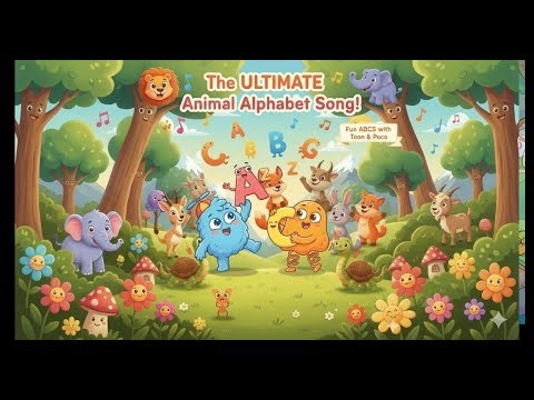 Learn the ABCs with Animals! 🐢 Alphabet Phonics Song for Kids | A to Z Animal Names
