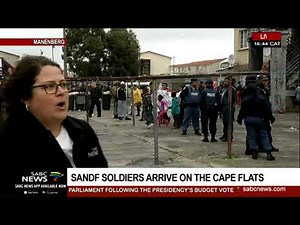 SANDF soldiers arrive at the Cape Flats