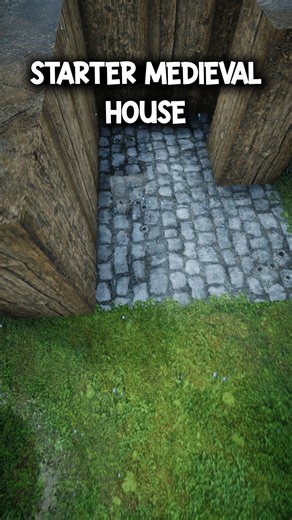 Minecraft Starter Medieval House🏠 #minecraft #shorts