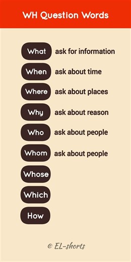 Master WH Question Words in 30 Seconds | English Basics #Shorts