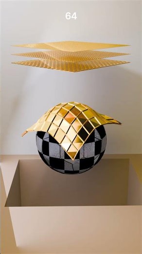 1,000,000 Cloth Simulation | Checkered Sphere