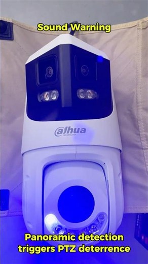 Panoramic Detection → PTZ Auto-Response → Active Deterrence#usastocks #dahua