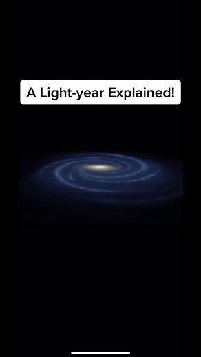 The explanation of a light-year! #astro #astronomy #space #spacetok #spacethings #universe #lightyear #fyp #foryoupage