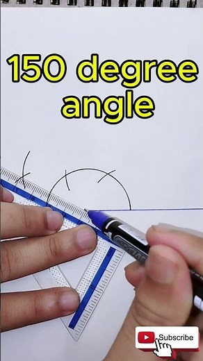 How to Draw 150° Angles Easily | #shorts #geometry #angleconstruction