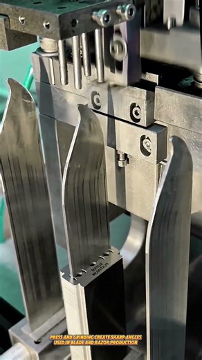 Razor Blade Forming Machine Sharpens Thin Metal Strips into Precision Cutting Edges #machine