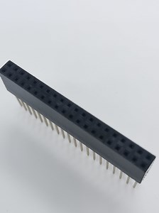 [Hot Item] 0.100" (2.54 mm) Pitch 2X10pin DIP Straight Dual Row Female Pin Header Connector Press Fit Type